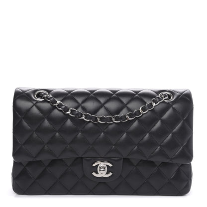 Chanel Lambskin Quilted Medium Double Flap Black 1 of 15