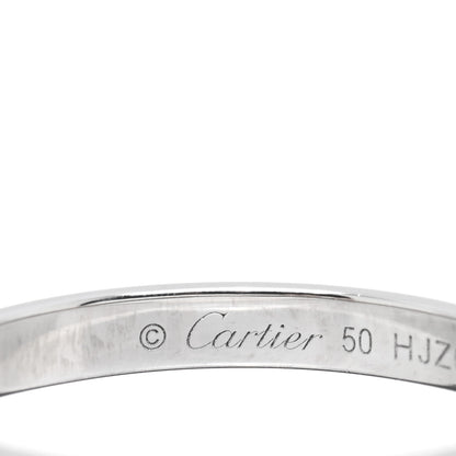 Cartier Platinum Diamond 2.3mm D'Amour Wedding Band Ring 50 5.25 4 of 4