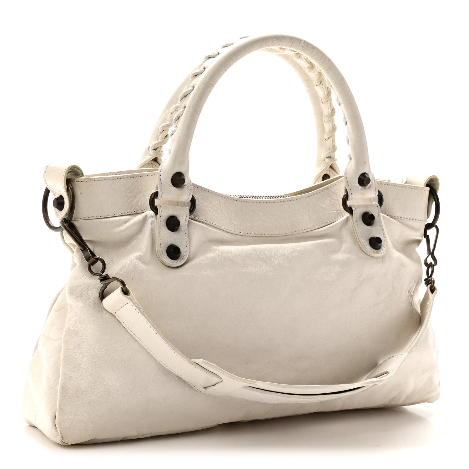 Balenciaga Agneau Classic Hardware First White Light White Light 4 of 11