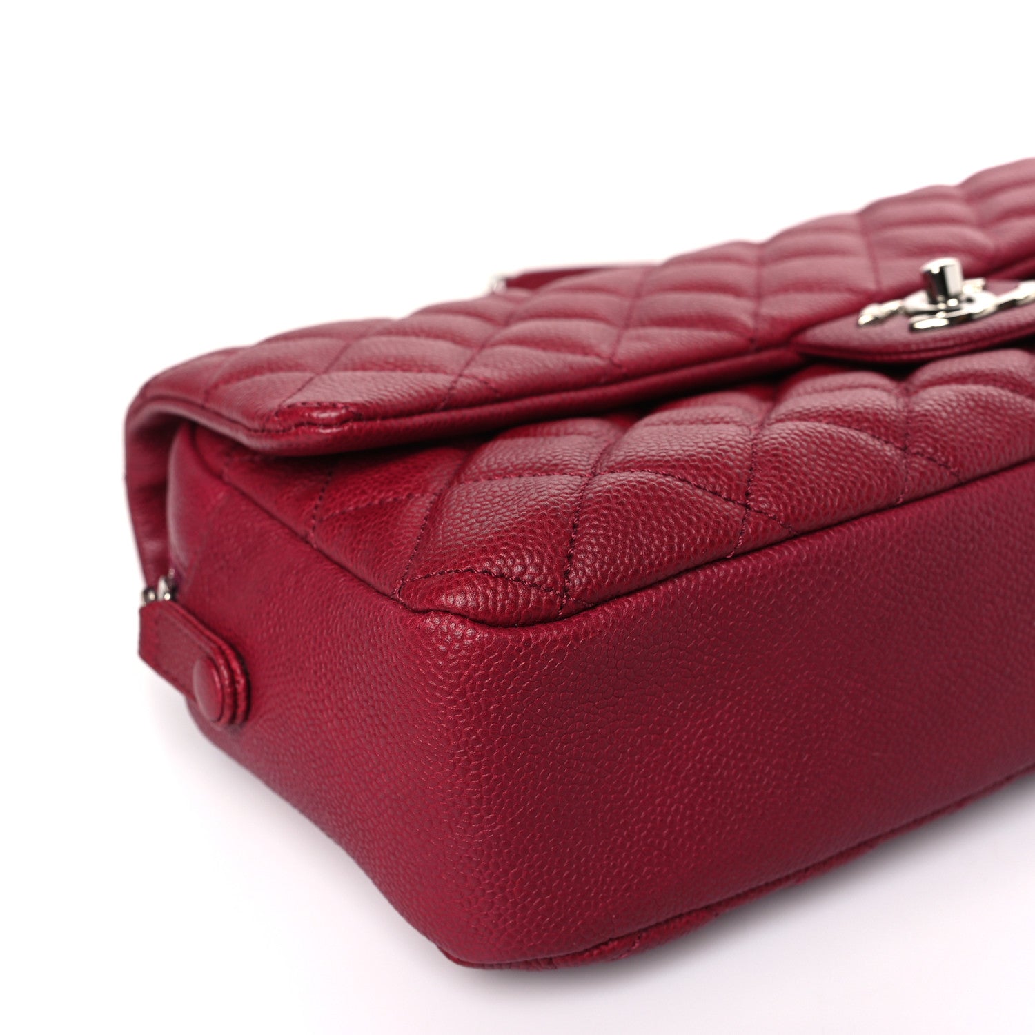 Chanel Caviar Quilted Jumbo Easy Flap Dark Pink 8 of 10