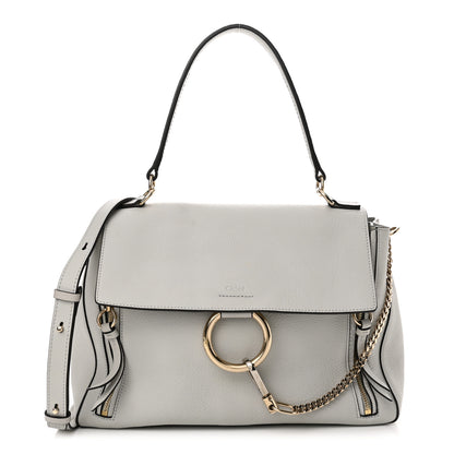 Chloe Calfskin Medium Faye Day Shoulder Bag Airy Grey 1 of 16