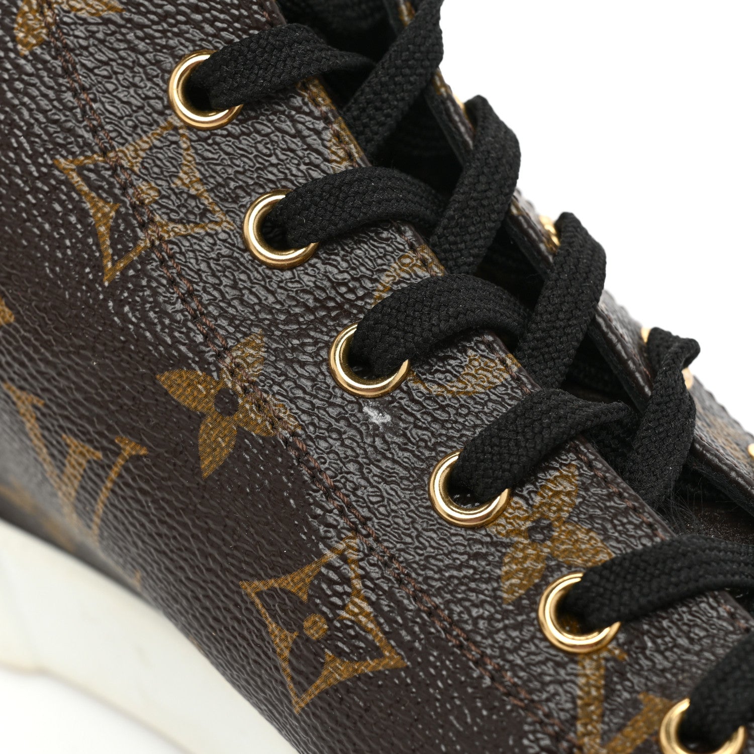 Louis Vuitton Calfskin Monogram World Tour Sneaker Boot 38.5 17 of 20