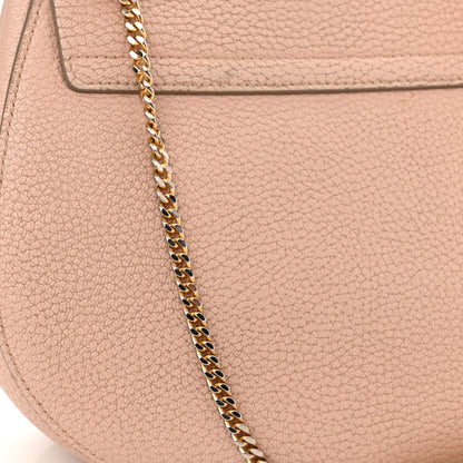 Chloe Grained Lambskin Drew Shoulder Bag Cement Pink 14 of 17