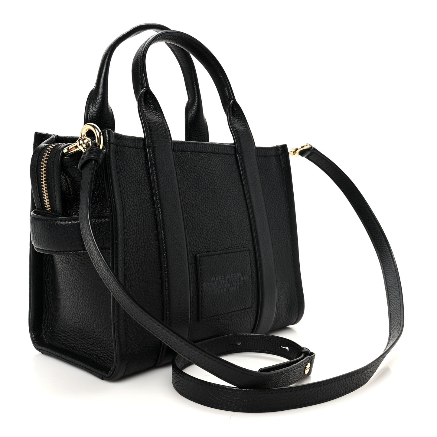 Grained Calfskin Small The Tote Bag Black