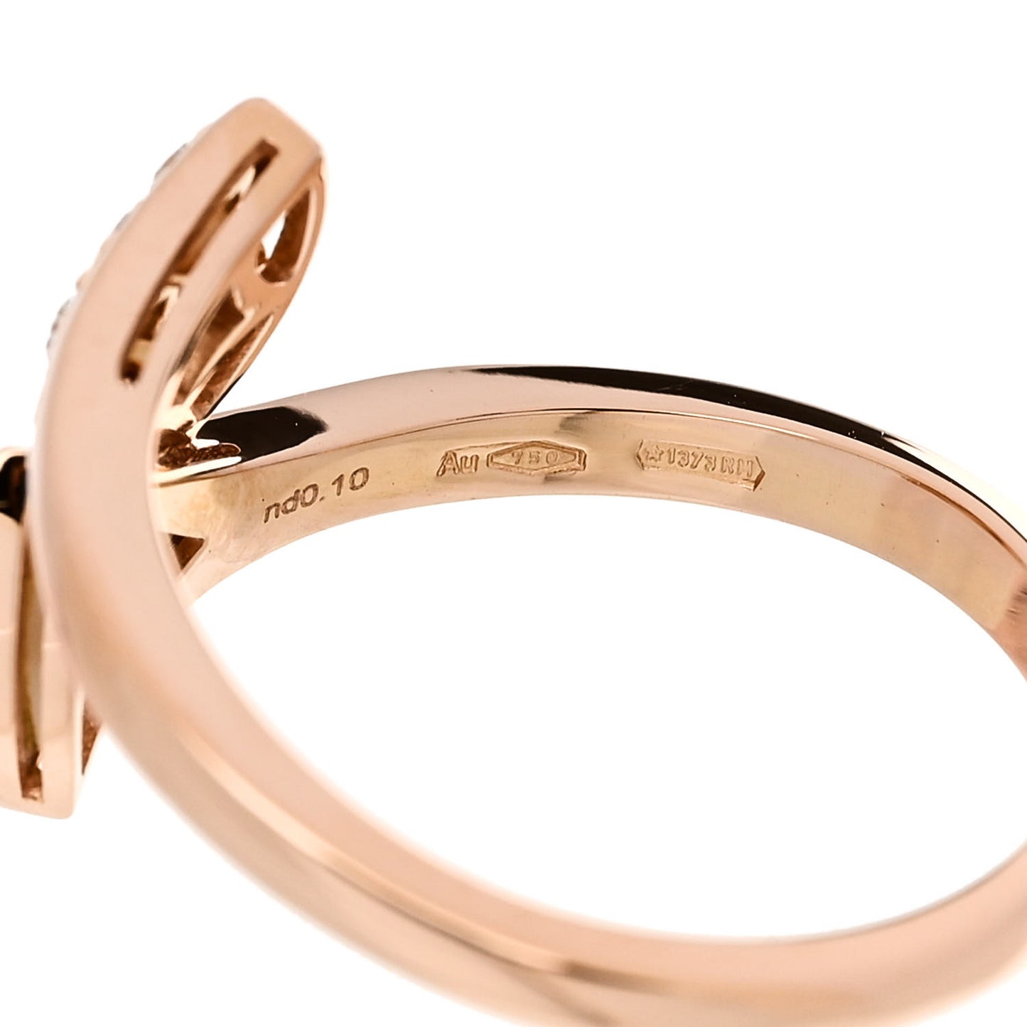 18K Rose Gold Diamond Mother of Pearl Divas' Dream Ring 52 6
