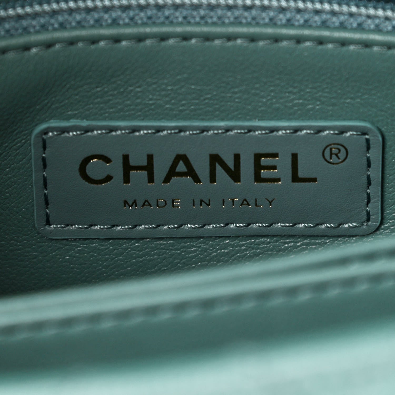 Chanel Caviar Quilted Lizard Embossed Mini Coco Handle Flap Green 7 of 11