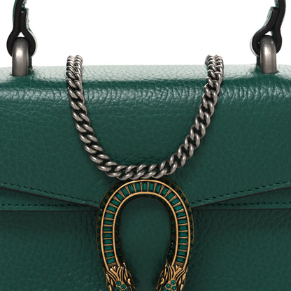 Gucci Dollar Calfskin Crystal Mini Dionysus Top Handle Bag Emerald 8 of 10