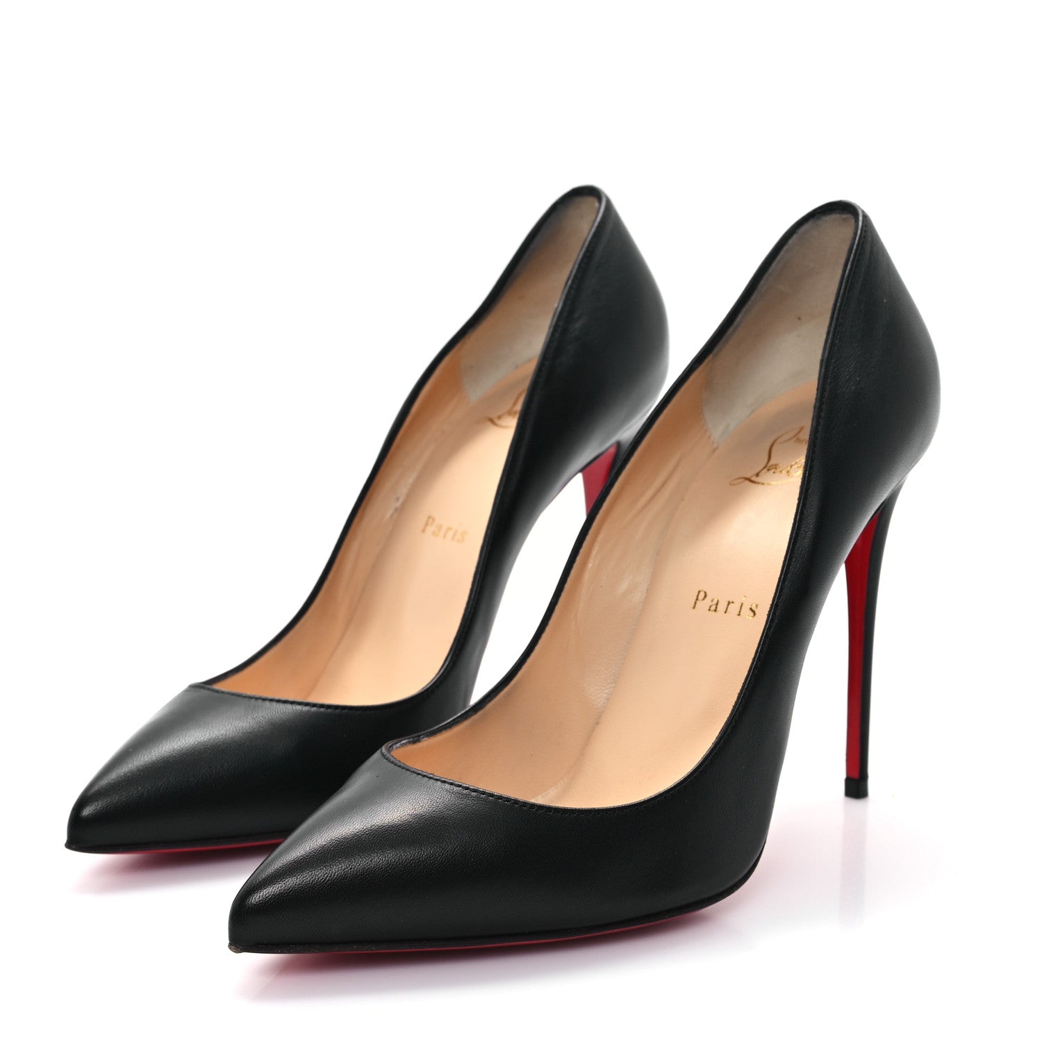 Christian Louboutin Shiny Nappa Pigalle Follies 100 Pumps 39 Black 4 of 11