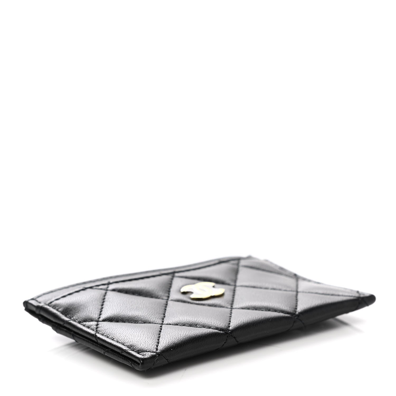 Chanel Lambskin Quilted Card Holder Black 4 of 9
