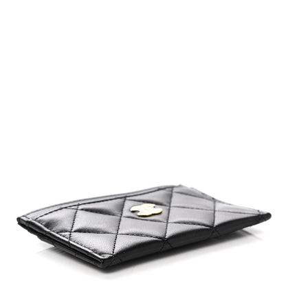 Chanel Lambskin Quilted Card Holder Black 4 of 9