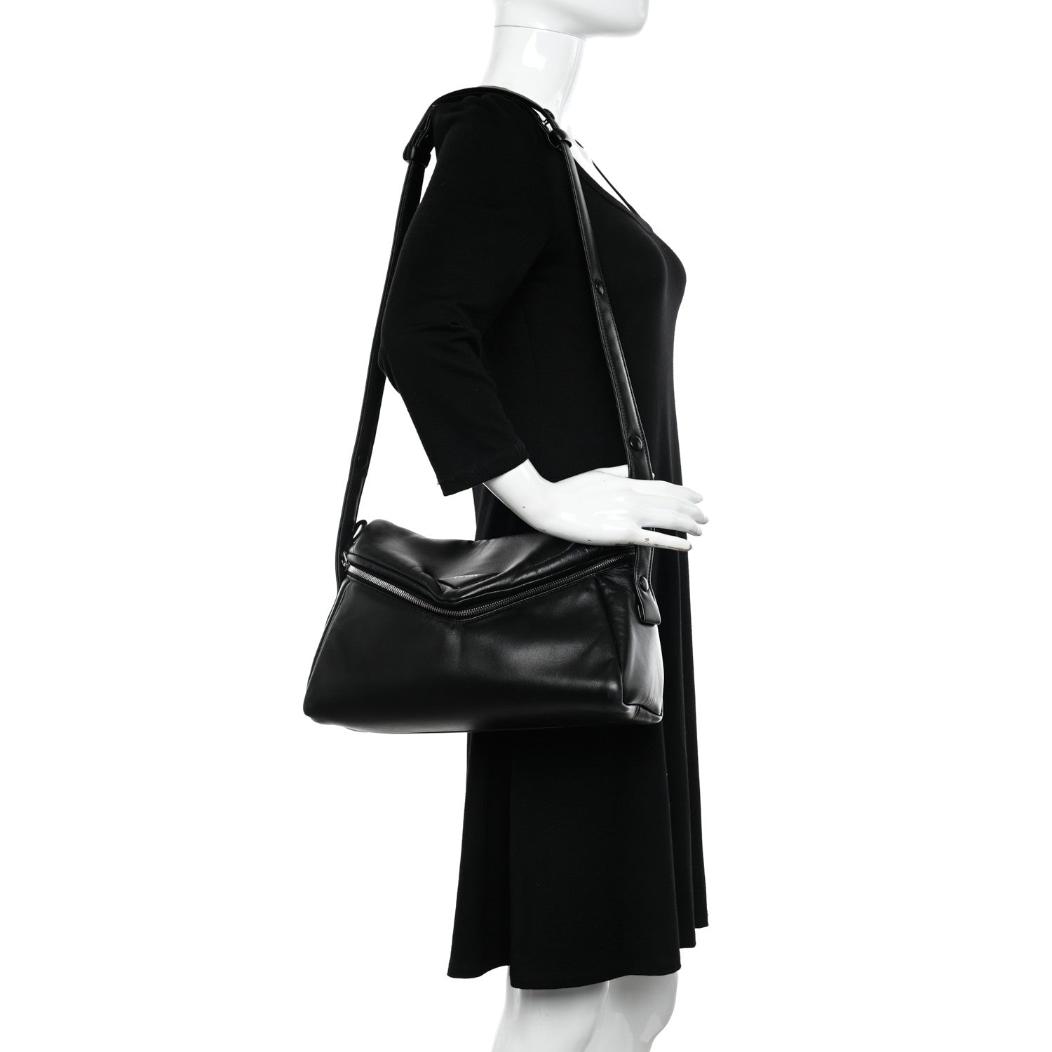 Prada Nappa Padded Signaux Bag Black 2 of 11