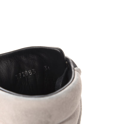 Balenciaga Calfskin Suede Rubber Marble Womens High Top Sneakers 36 Black 9 of 10