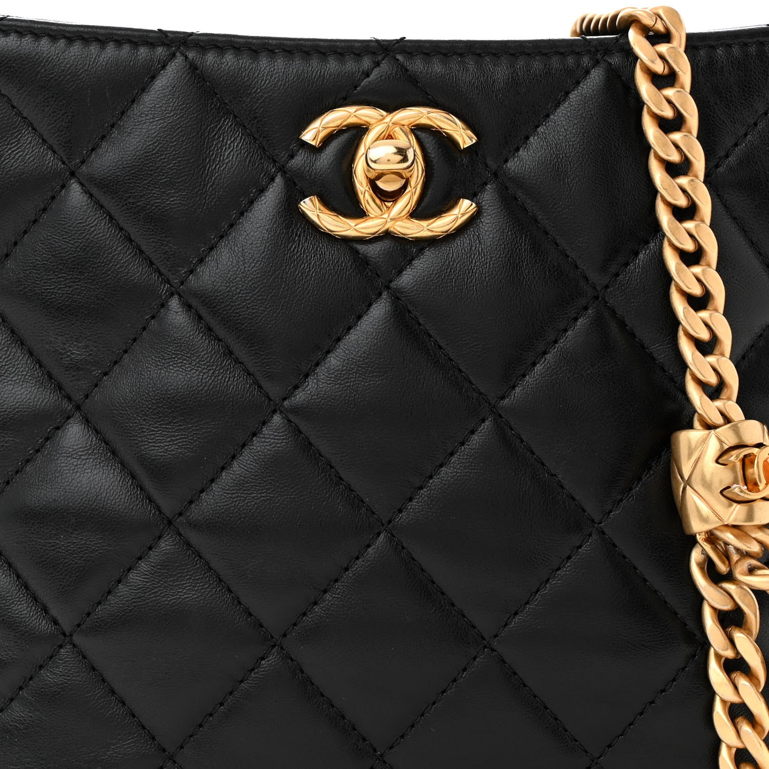 Chanel Lambskin Quilted Pillow Crush Hobo Black 8 of 12