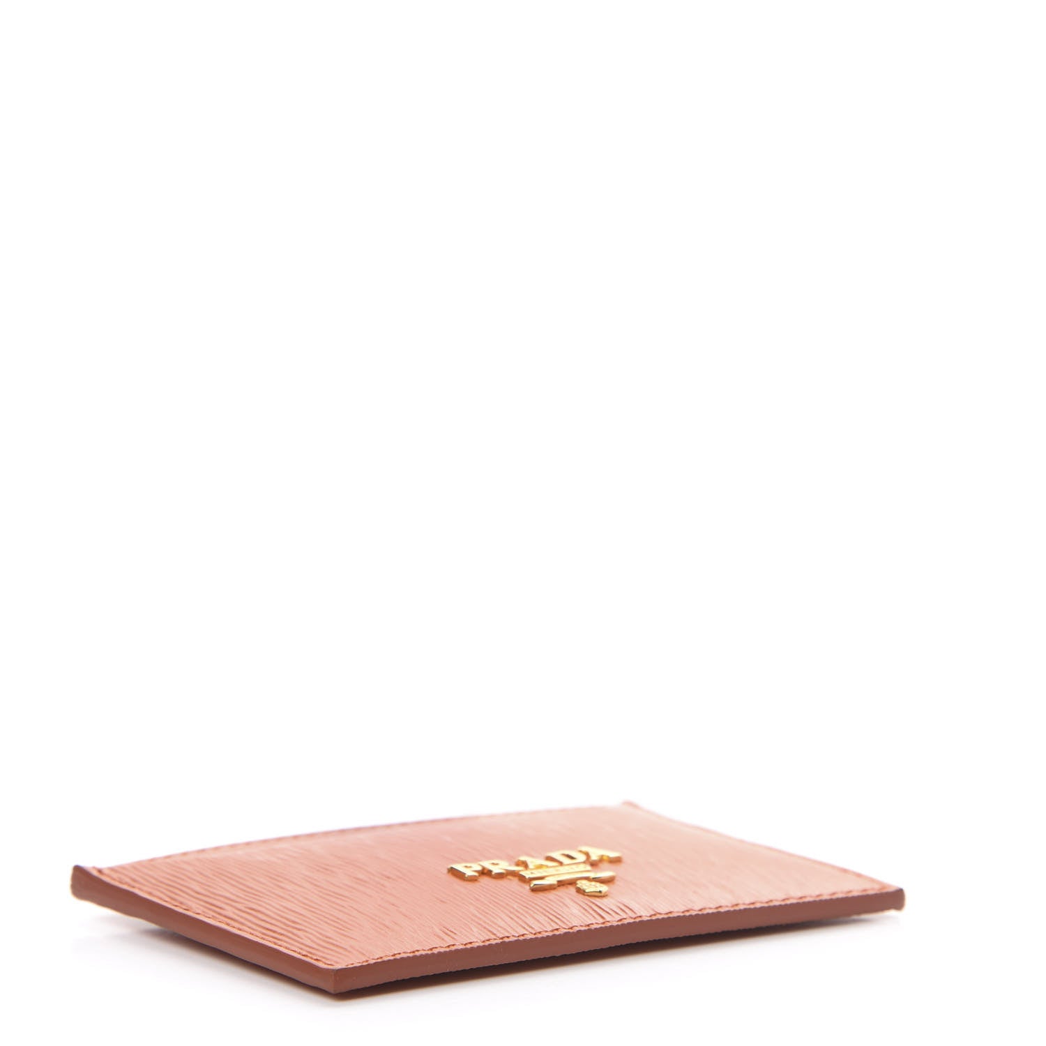 Prada Vitello Move Metal Card Case Papaya 3 of 7