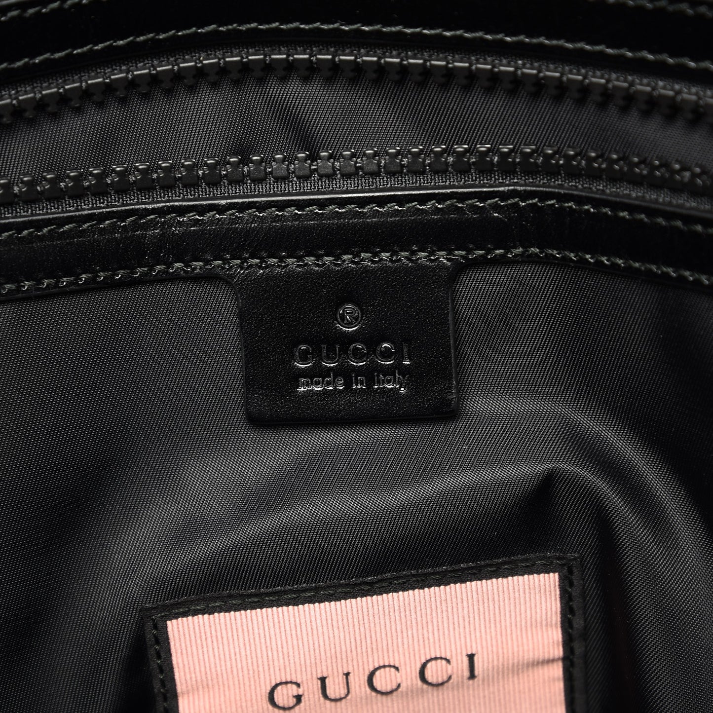 Techno Canvas GucciGhost Double Buckle Backpack Black New Acquamarine