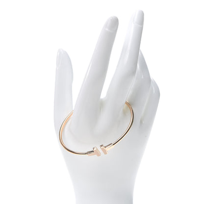 Tiffany 18K Rose Gold T Wire Bracelet 2 of 5