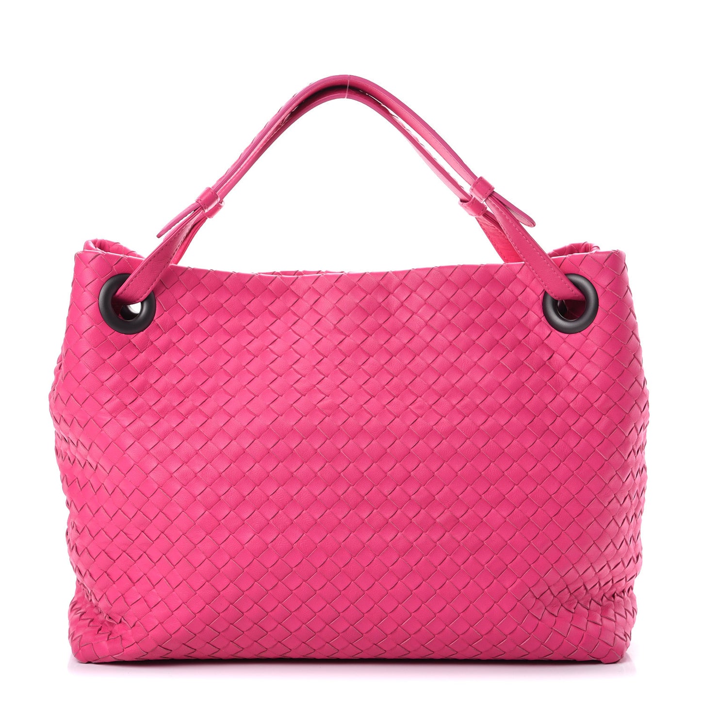 Nappa Intrecciato Medium Garda Bag Rosa Shock
