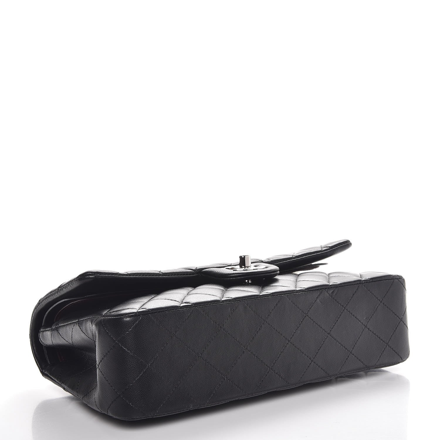 Chanel Lambskin Quilted Medium Double Flap Black 4 of 7