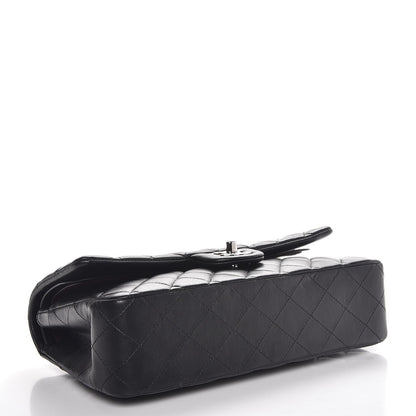 Chanel Lambskin Quilted Medium Double Flap Black 4 of 7