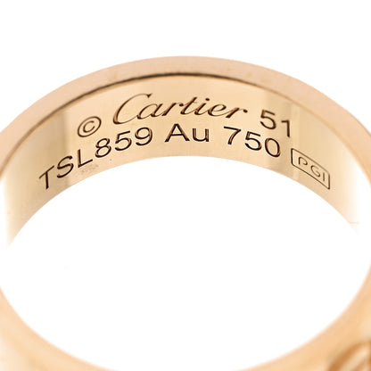 Cartier 18K Yellow Gold 5.5mm LOVE Ring 51 5.75 4 of 5
