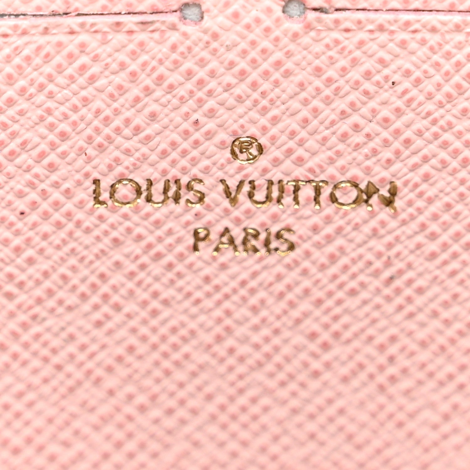 Louis Vuitton Damier Ebene Clemence Wallet Rose Ballerine 6 of 24