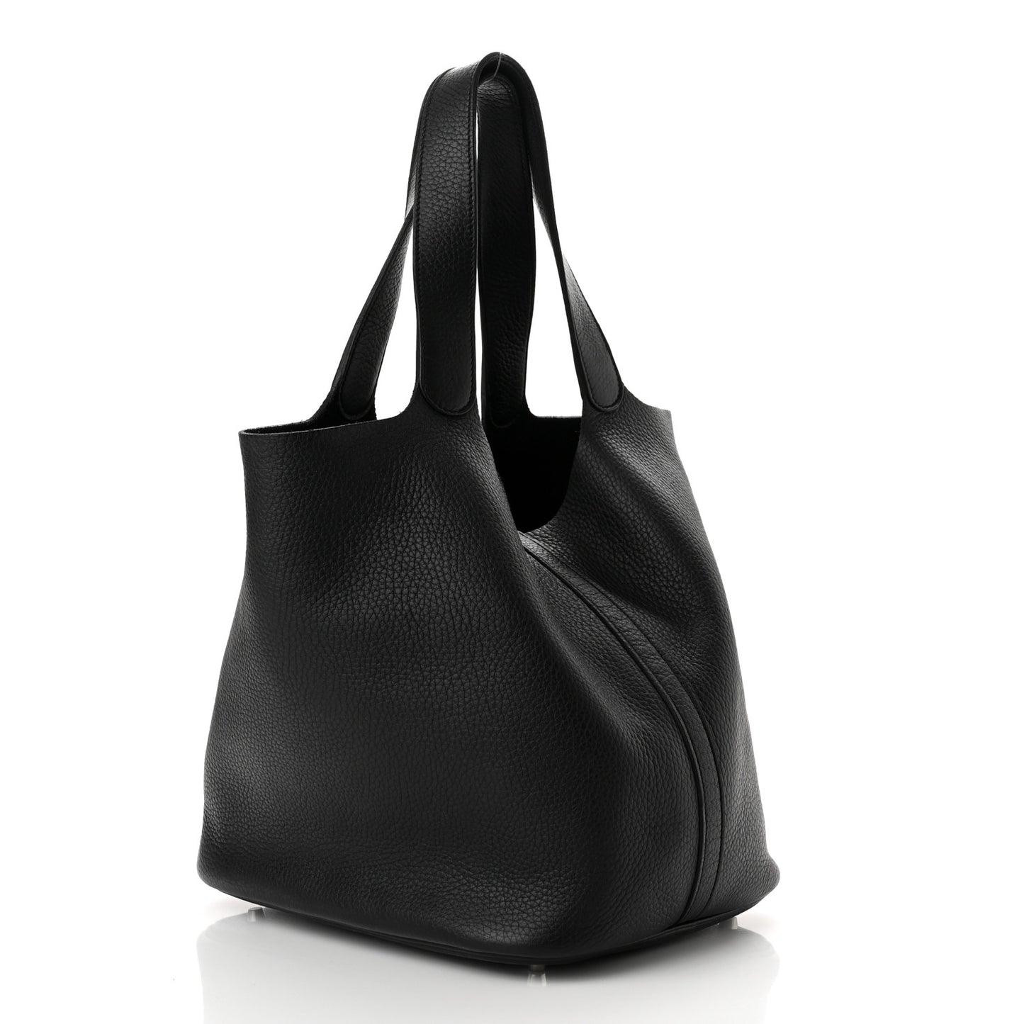 Taurillon Clemence Picotin Lock 26 GM Black