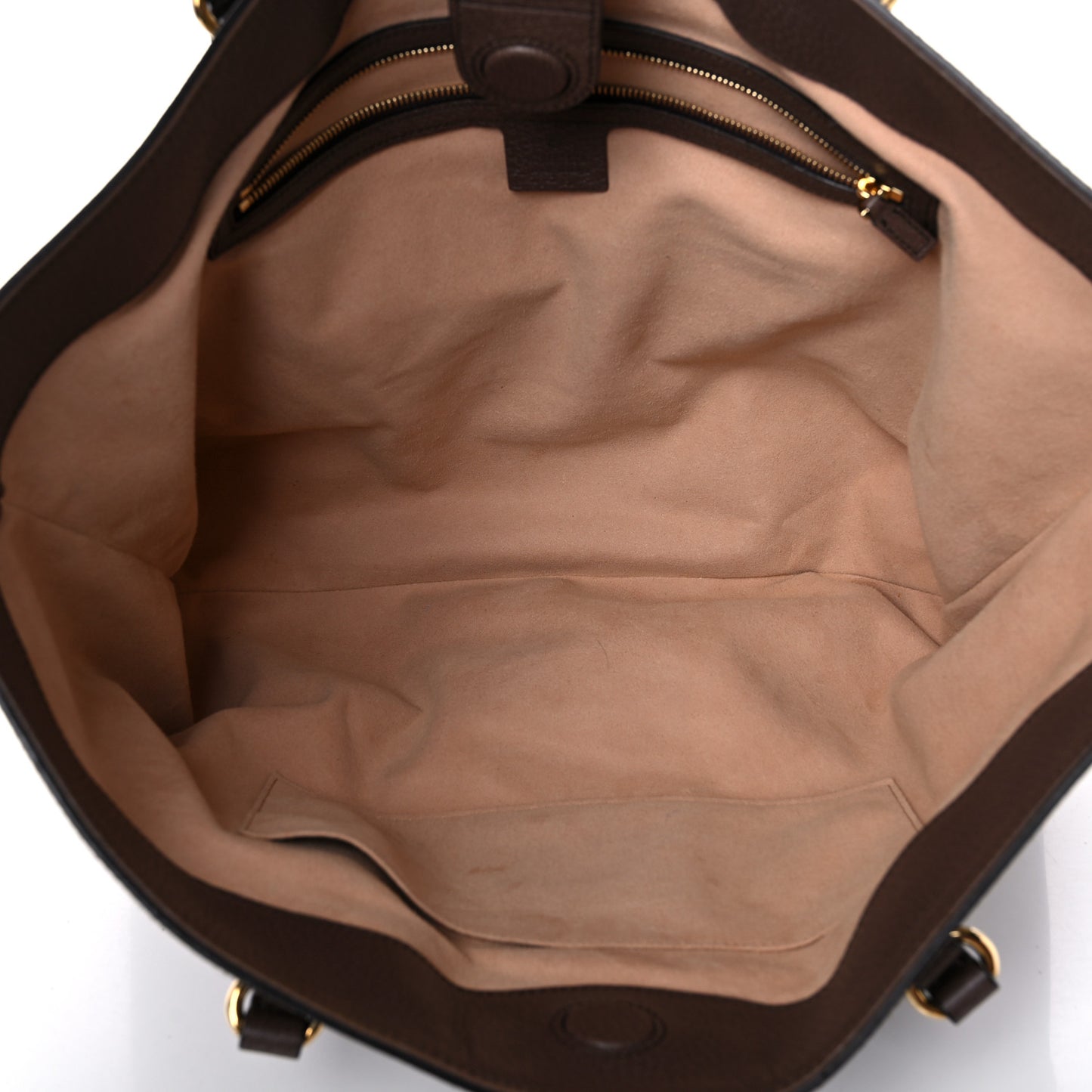 GG Supreme Monogram Medium Ophidia Shopping Tote Brown