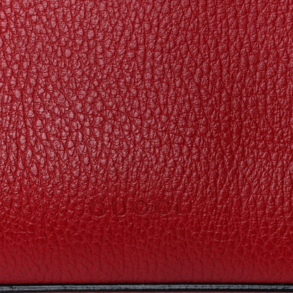 Gucci Calfskin Sylvie Web Kingsnake Print Top Handle Shoulder Bag Red 10 of 18