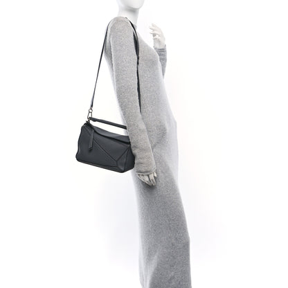 Loewe Calfskin Small Puzzle Bag Dark Grey 2 of 9