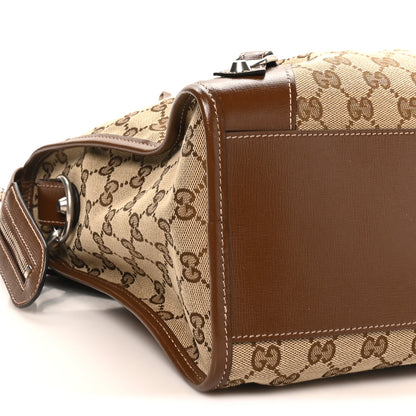 Balenciaga X GUCCI GG Monogram Azalea Calfskin Neo Classic Silver Hardware Medium City Beige Ebony Brown Sugar 9 of 11
