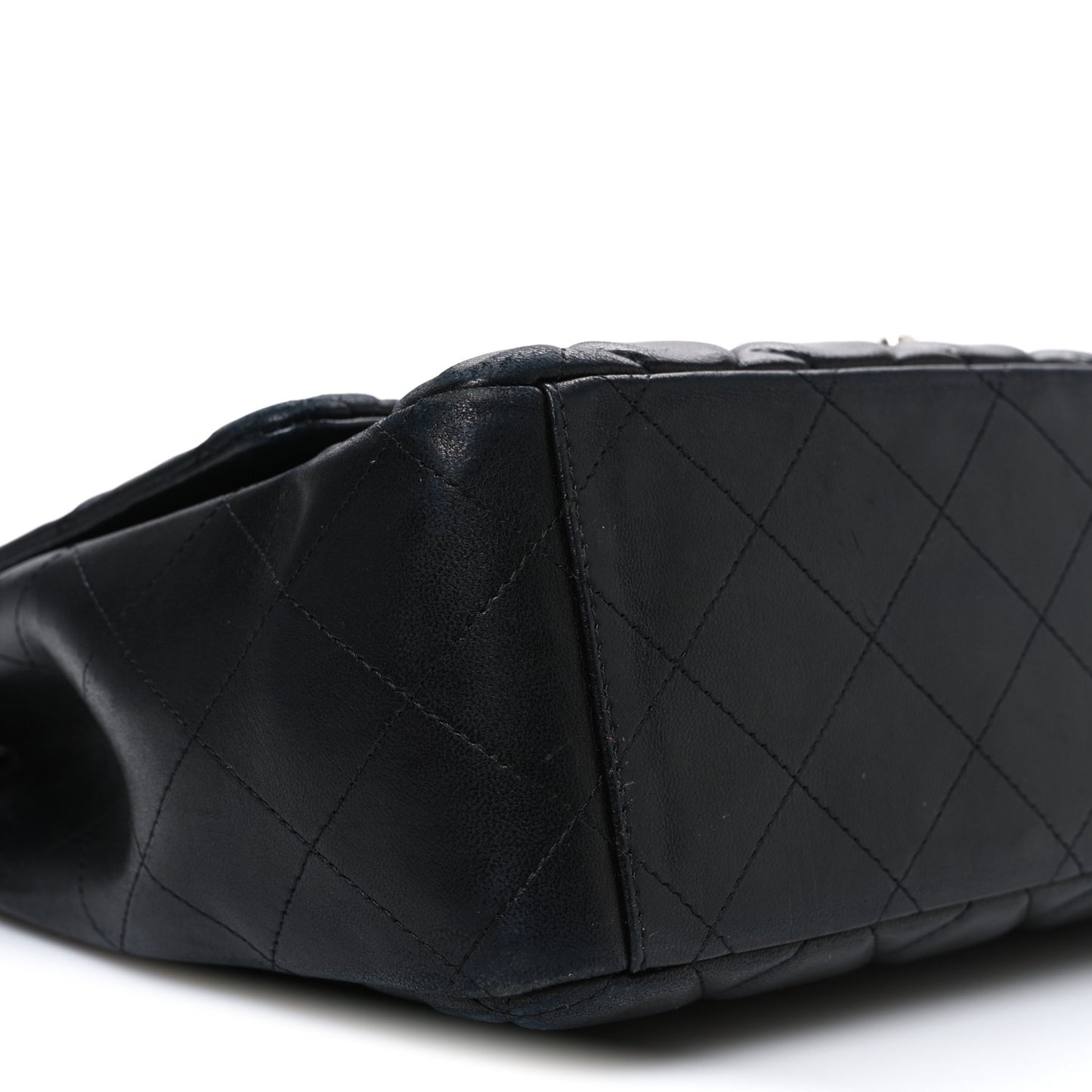 Lambskin Quilted Maxi Single Flap Black