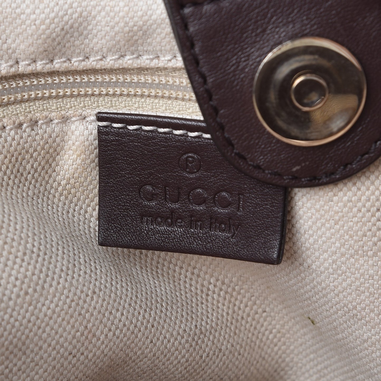 Guccissima Signature Large Sukey Tote Chocolate