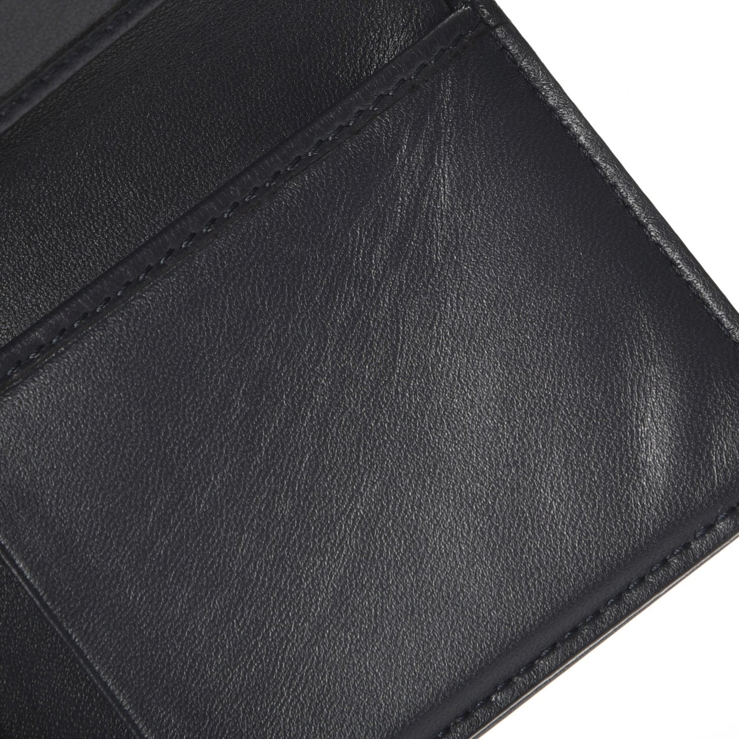 Metallic Patent Micro-Cannage Diorama Elancee Wallet Onyx Black