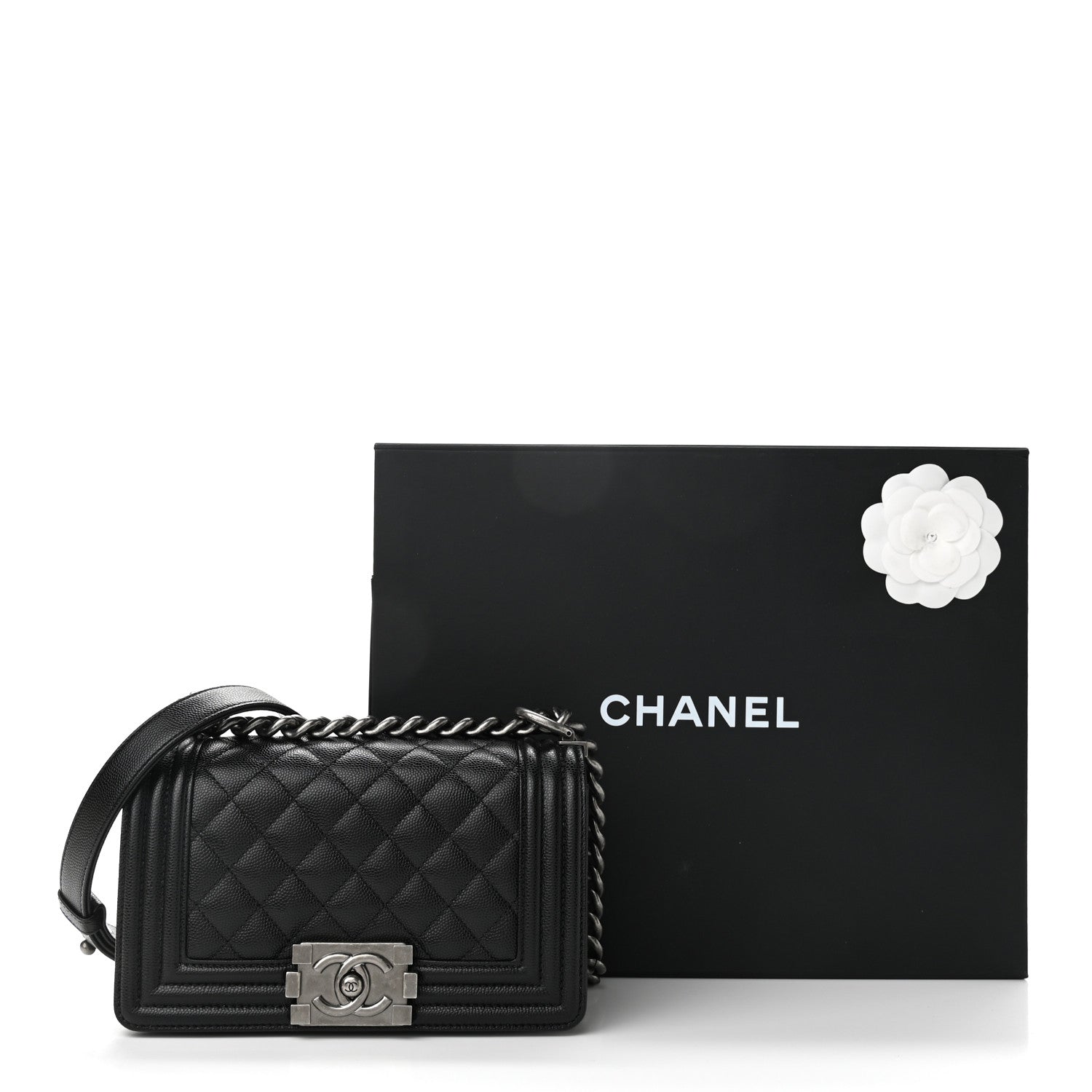 Chanel Caviar Quilted Small Boy Flap Black 11 of 11