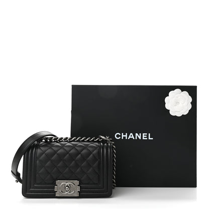 Chanel Caviar Quilted Small Boy Flap Black 11 of 11