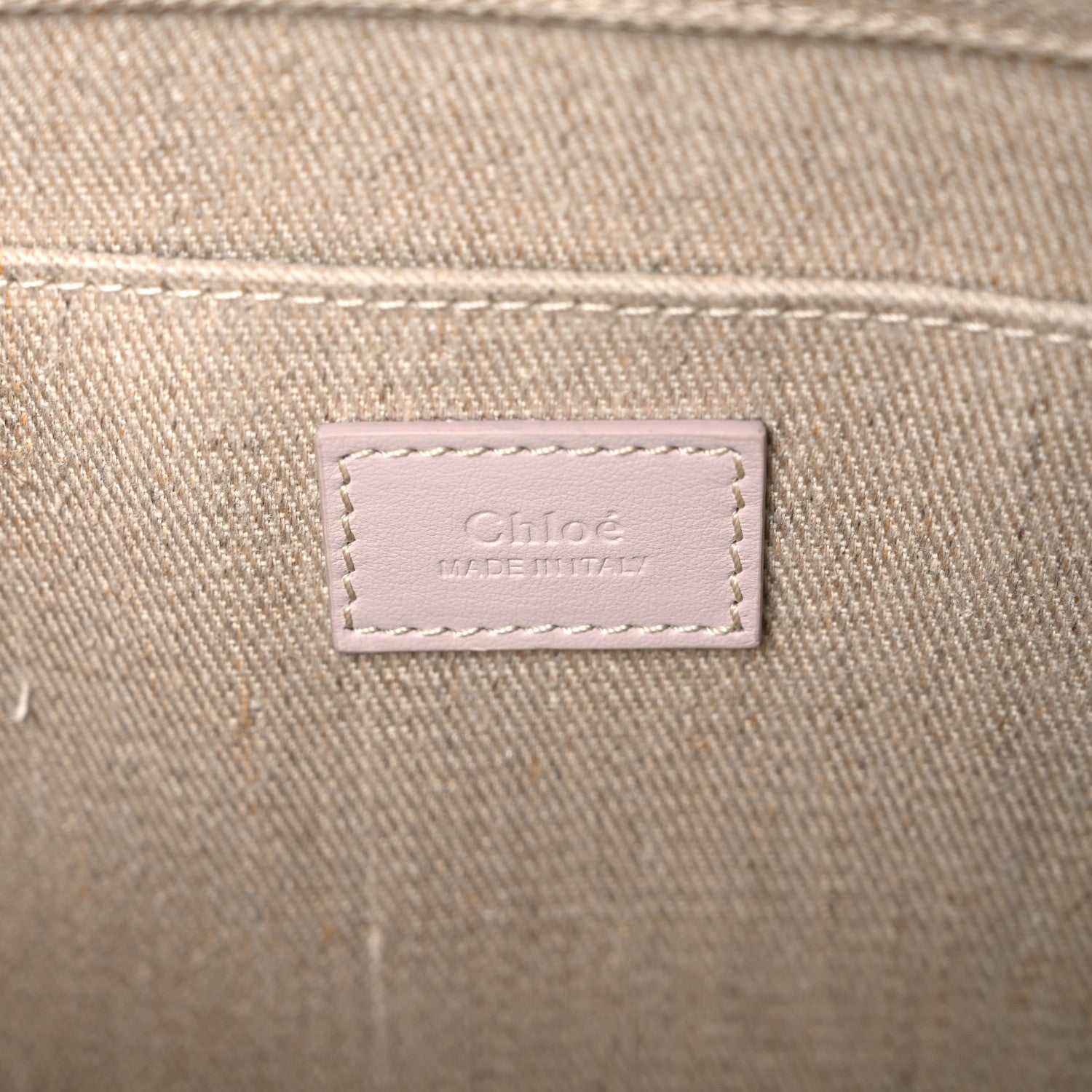Chloe Cotton Calfskin Medium Woody Ribbon Tote Wild Grey 6 of 10