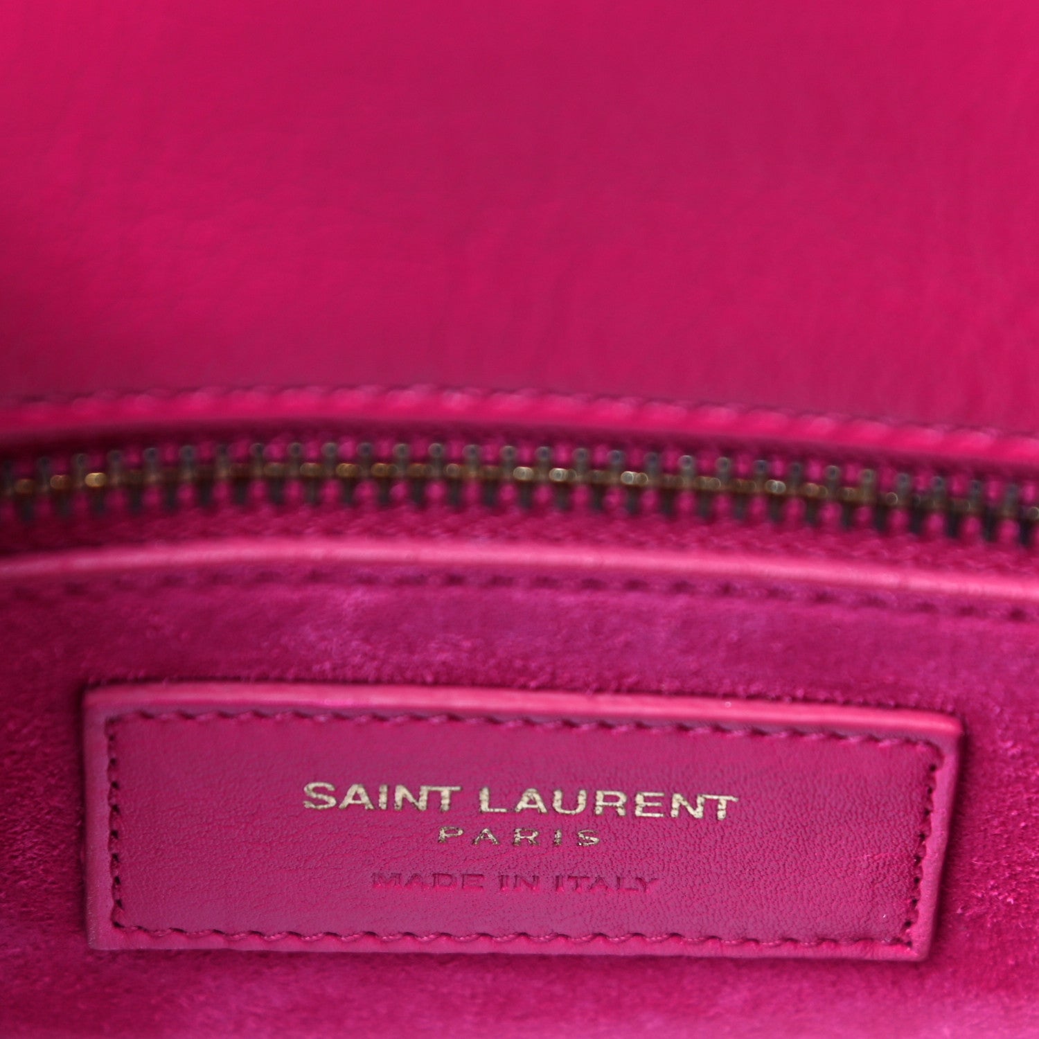 Saint Laurent Calfskin Small Sac De Jour Lipstick Fuchsia 6 of 14