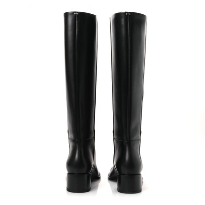 Hermes Calfskin Lasso 40 Boots 39 Black 6 of 11
