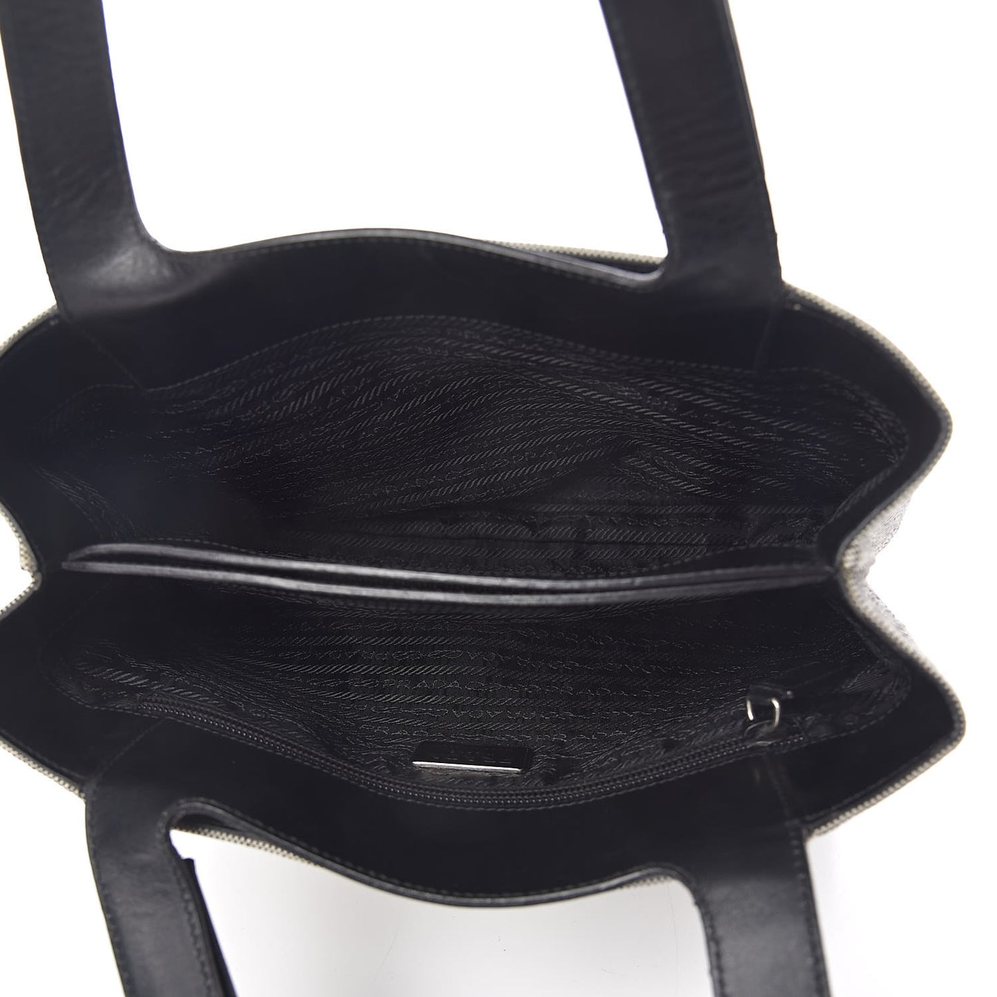 Jacquard Logo Tote Black