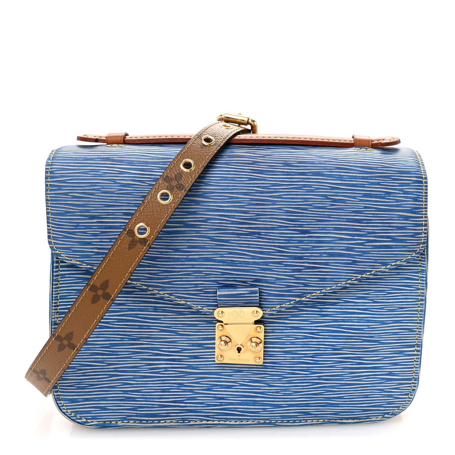 Louis Vuitton Epi Reverse Monogram Pochette Metis Denim Light 1 of 9