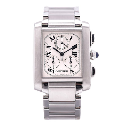 Cartier Stainless Steel 28mm Tank Francaise Chrono Reflex Quartz Watch 20 of 24