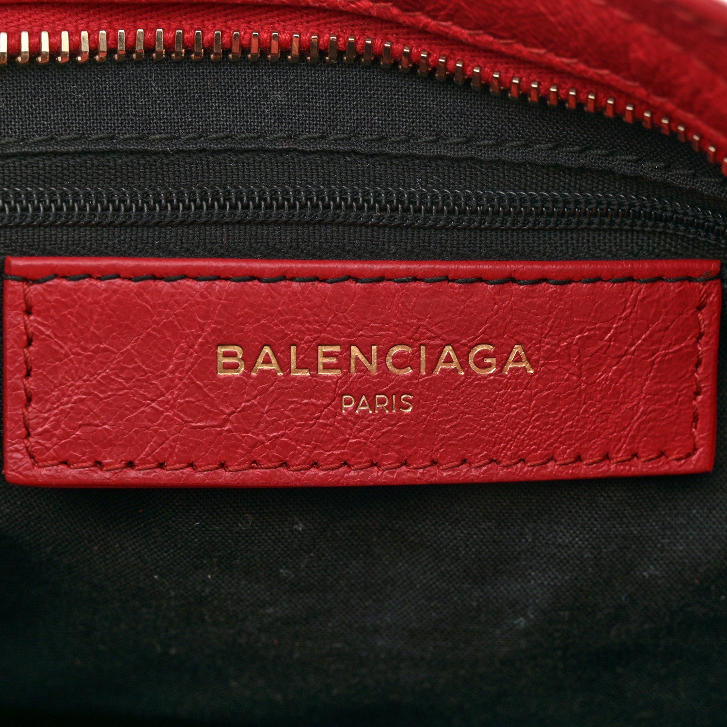 Balenciaga Agneau Giant 12 Gold Hardware S City Rouge Cardinal 6 of 14