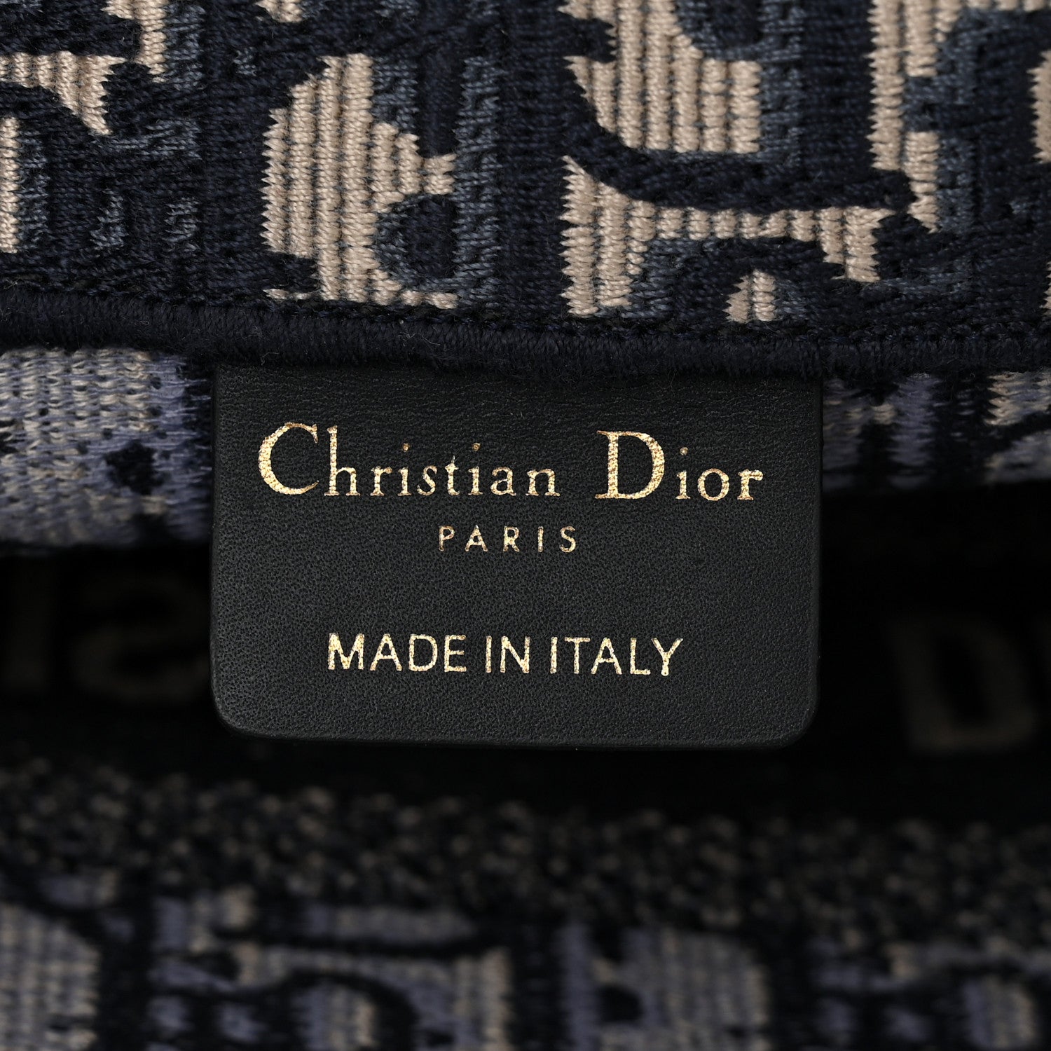 Christian Dior CHRISTIAN DIOR Oblique Small Book Tote Blue Multicolor 6 of 10