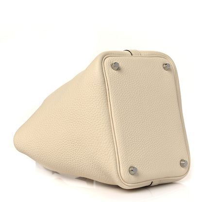 Hermes Taurillon Clemence Swift Eclat Picotin Lock 18 PM Nata Terre Battue 4 of 10
