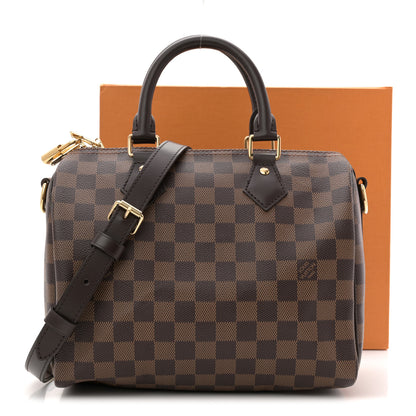 Louis Vuitton Damier Ebene Speedy Bandouliere 25 10 of 10