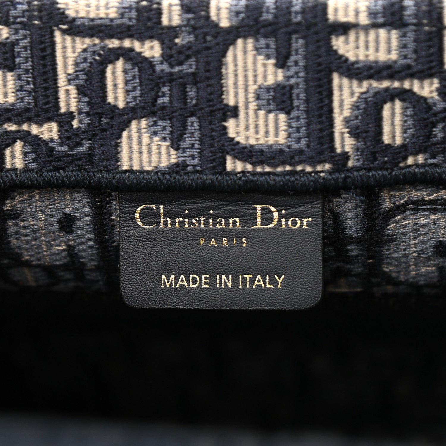 Christian Dior Oblique Small Book Tote Blue Multicolor 11 of 12