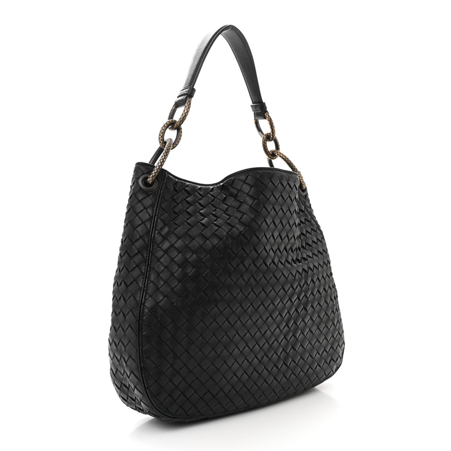 BOTTEGA VENETA Nappa Intrecciato Small Loop Ebano