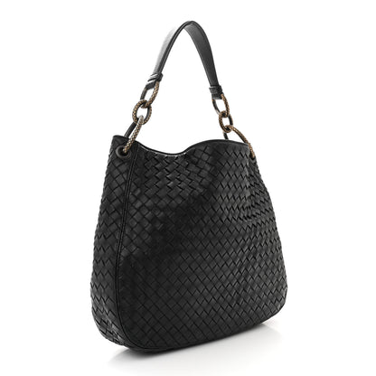 Bottega Veneta BOTTEGA VENETA Nappa Intrecciato Small Loop Ebano 5 of 16