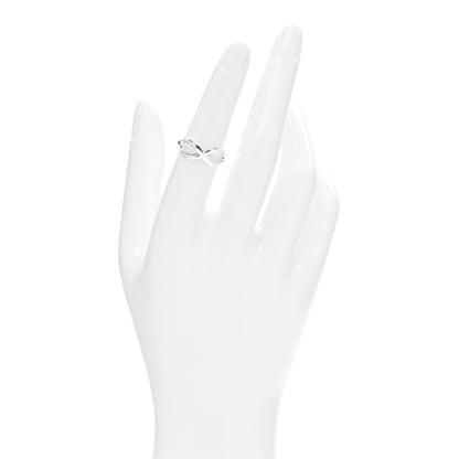 Tiffany Sterling Silver Infinity Ring 50 5.5 2 of 4