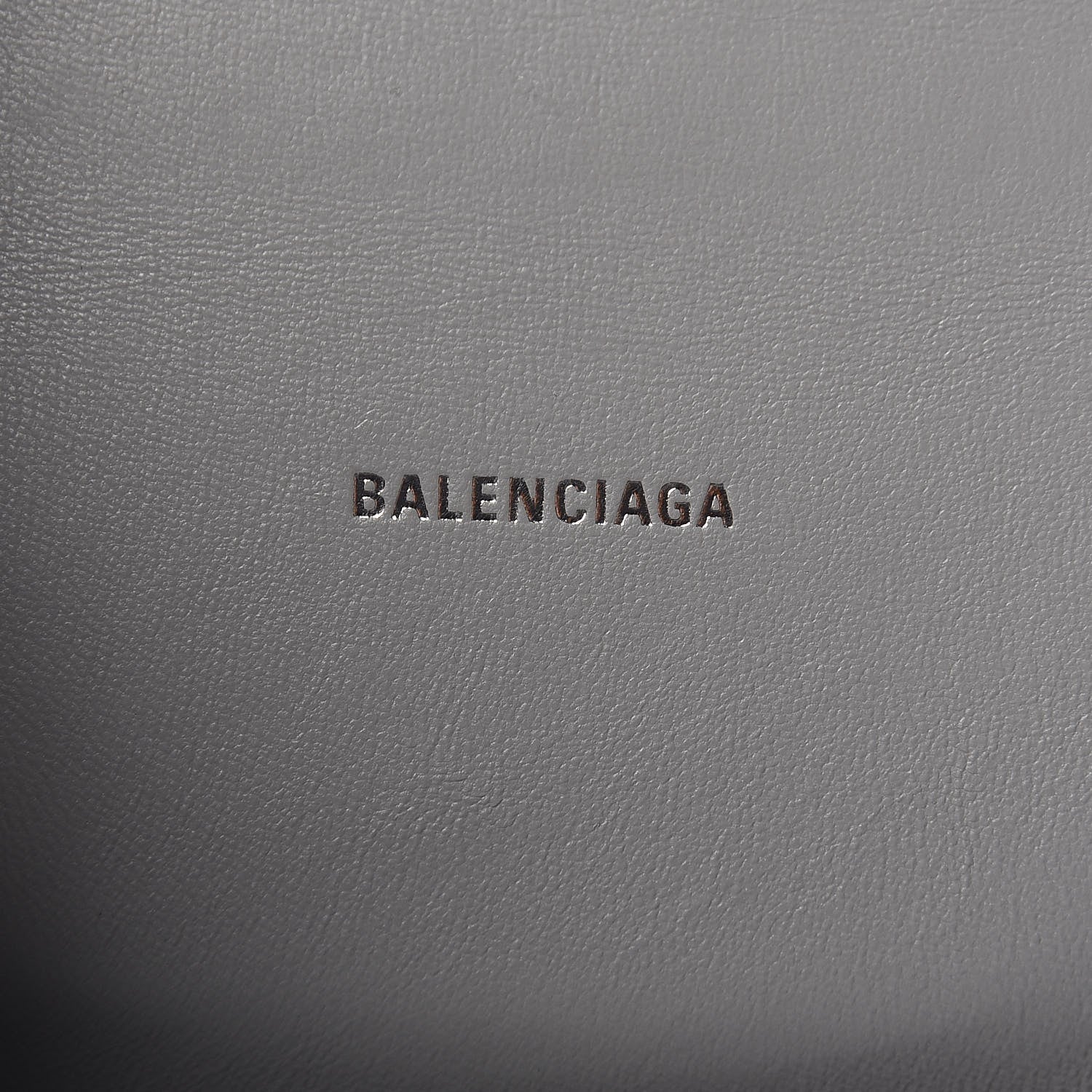 Balenciaga Shiny Calfskin Crocodile Embossed Hourglass Top Handle Bag XS Balenciaga Grey 6 of 9